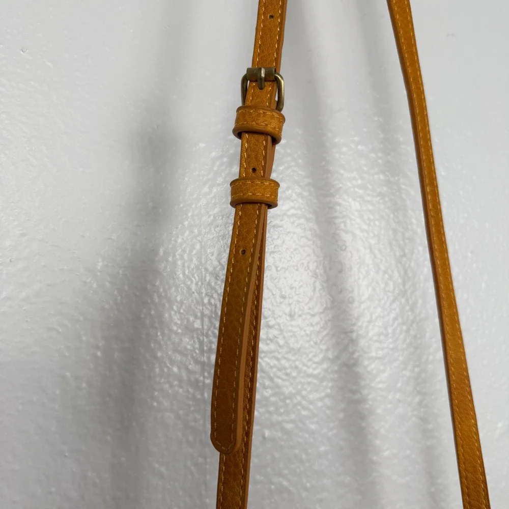 Free People Carrie Circle Mustard Shoulder Bag Bamboo Ring Boho